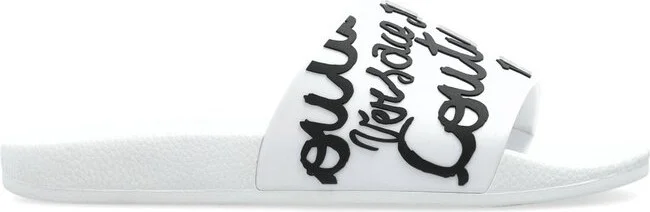 Versace Jeans Couture Logo Slide Sandals
