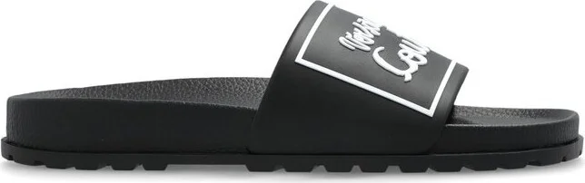 Versace Jeans Couture Logo Slide Sandals