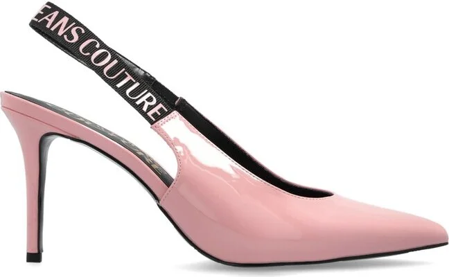 Versace Jeans Couture Logo Slingback Pumps