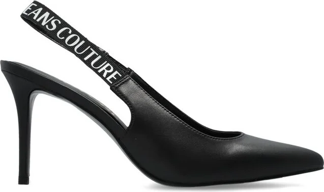 Versace Jeans Couture Logo Slingback Pumps