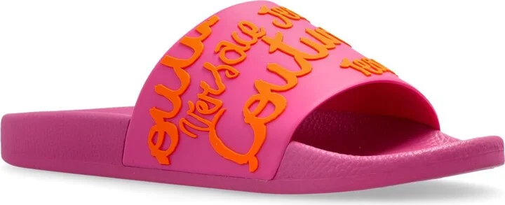 Versace Jeans Couture Rubber Slides With Logo - Image 4