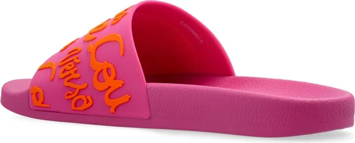 Versace Jeans Couture Rubber Slides With Logo - Image 5