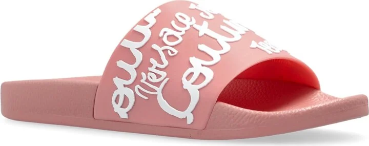 Versace Jeans Couture Rubber Slides With Logo - Image 4