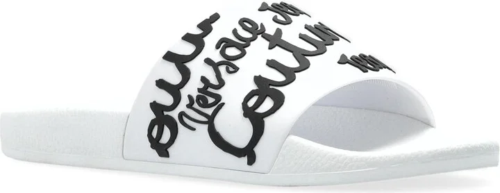 Versace Jeans Couture Rubber Slides With Logo - Image 4
