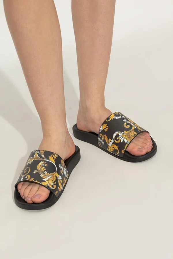 Versace Jeans Couture Rubber Slides With Print - Image 2