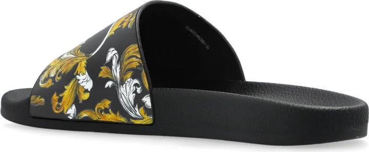 Versace Jeans Couture Rubber Slides With Print - Image 5