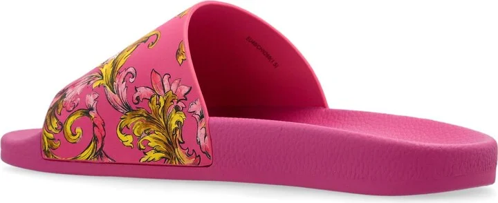 Versace Jeans Couture Rubber Slides With Print - Image 5