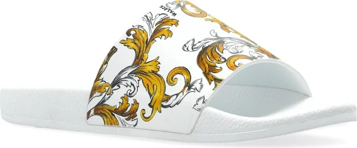 Versace Jeans Couture Rubber Slides With Print - Image 4