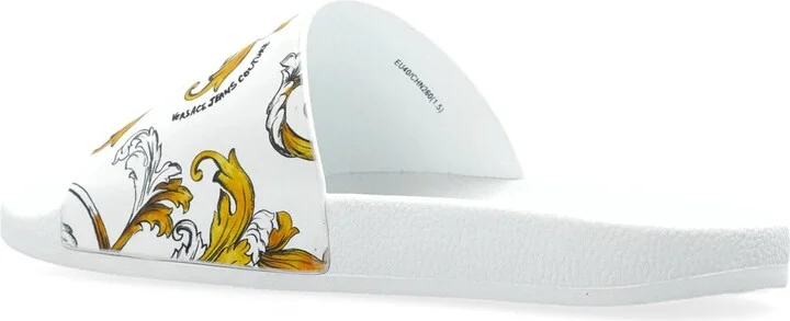 Versace Jeans Couture Rubber Slides With Print - Image 5