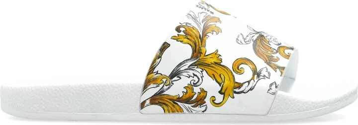 Versace Jeans Couture Rubber Slides With Print
