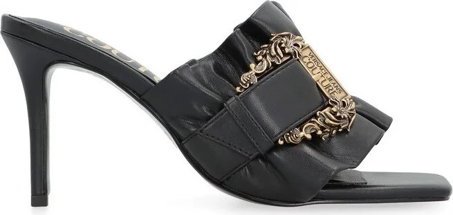 Versace Jeans Couture Ruffle Detailed Buckled Sandals