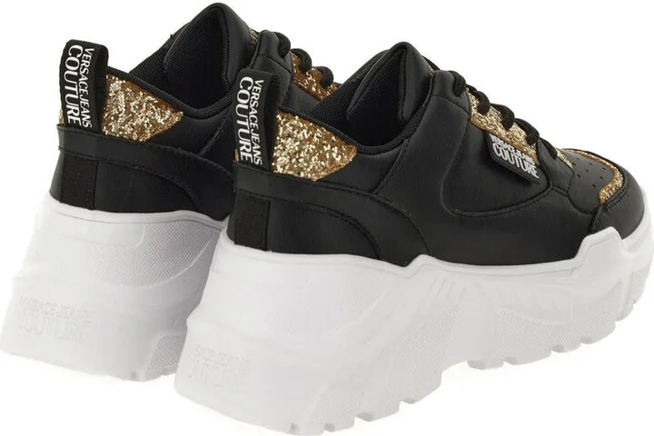 Versace Jeans Couture Sneakers Black And Gold - Image 2