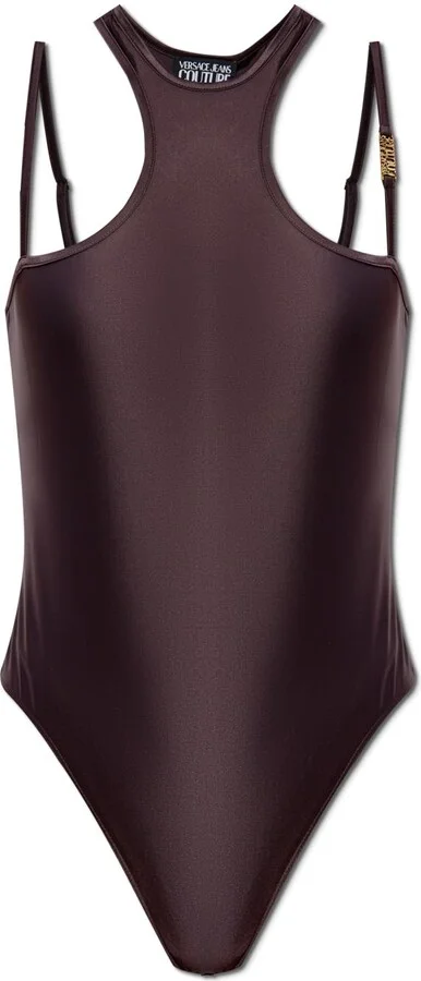 Versace Jeans Couture Sporty Bodysuits With Printed Logo