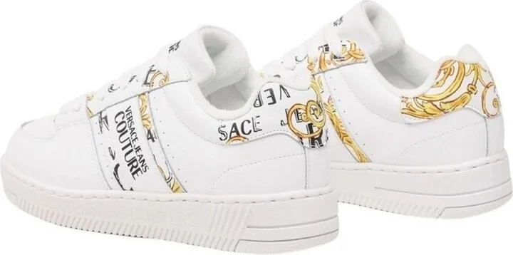 Versace Jeans Couture White Low Top Sneakers - Image 2