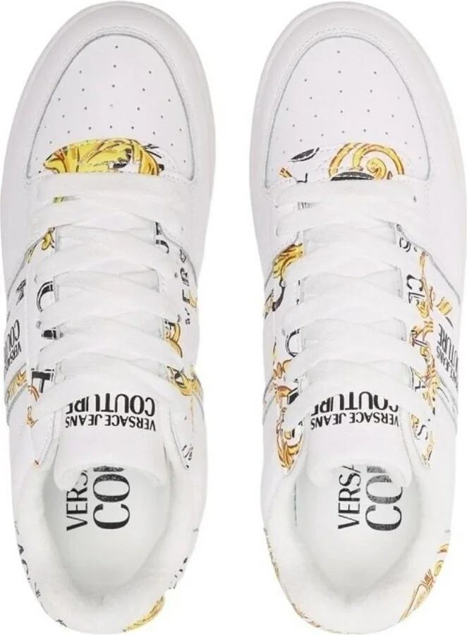 Versace Jeans Couture White Low Top Sneakers - Image 3