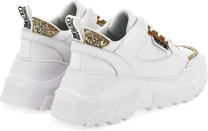 Versace Jeans Couture White Low Top Sneakers - Image 2