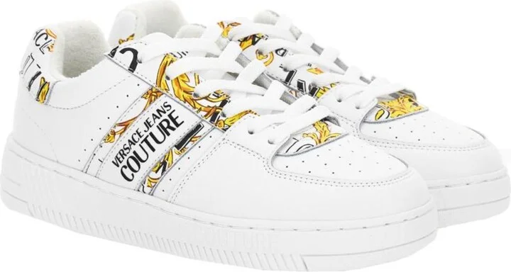 Versace Jeans Couture White Low Top Sneakers
