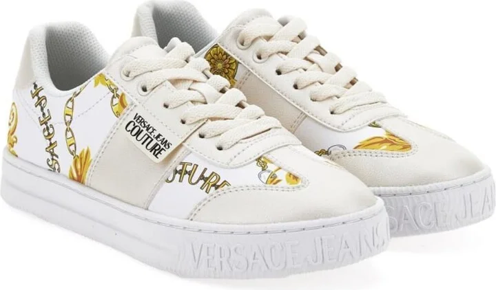 Versace Jeans Couture White Low Top Sneakers