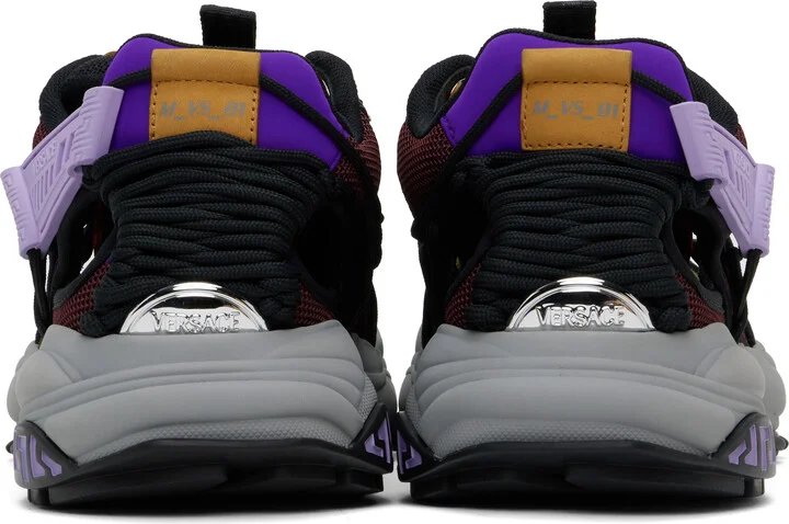 Versace Khaki & Burgundy Mercury M_VS_01 Sneakers - Image 2