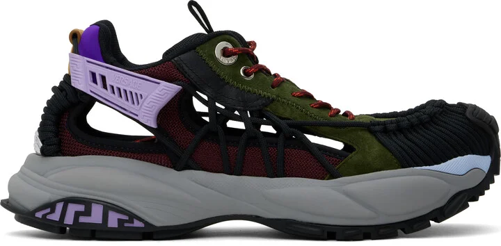 Versace Khaki & Burgundy Mercury M_VS_01 Sneakers