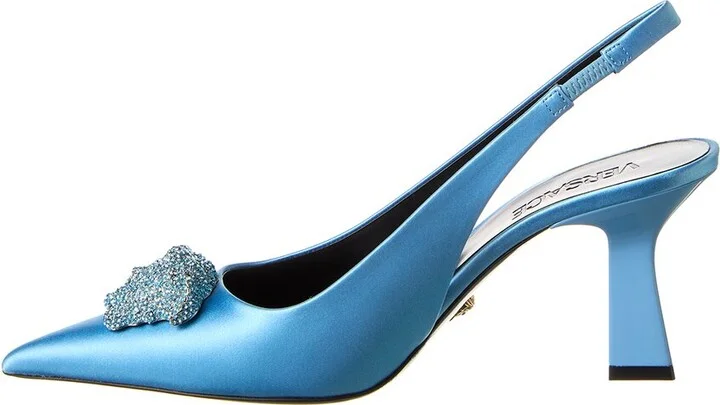 Versace La Medusa Satin Slingback Pump - Image 2
