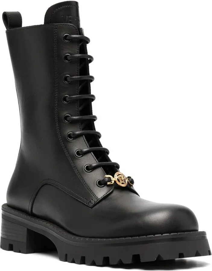 Versace Leather Ankle Boots Shoes - Image 2