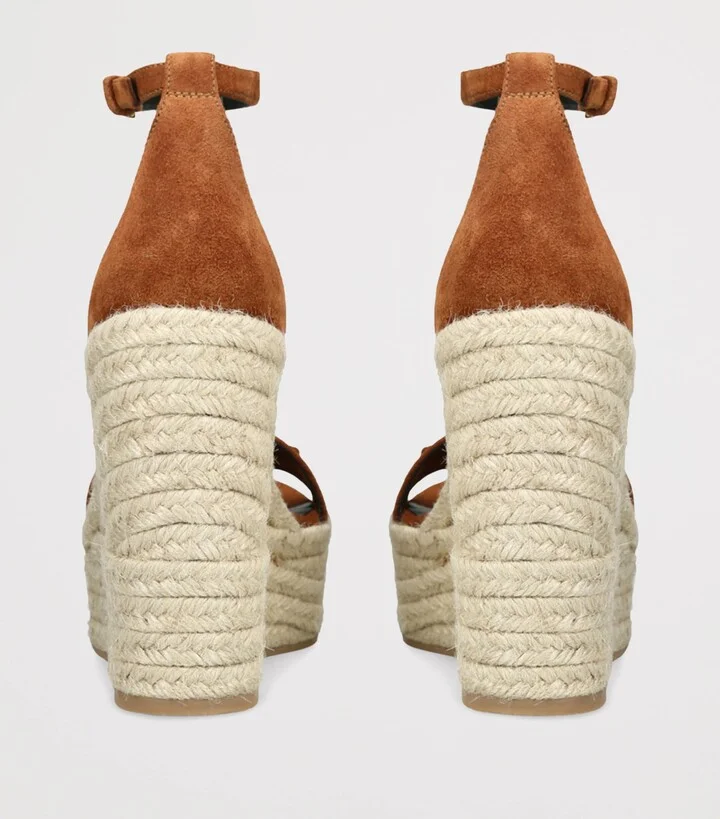 Versace Leather Espadrille Wedges 120 - Image 2