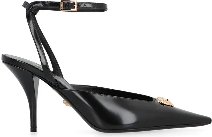 Versace Leather Slingback Pumps