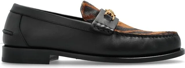 Versace Leopard-Printed Slip-On Loafers