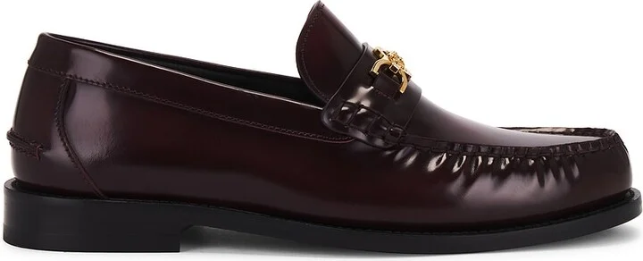 VERSACE Loafer in Burgundy-Oro in Burgundy