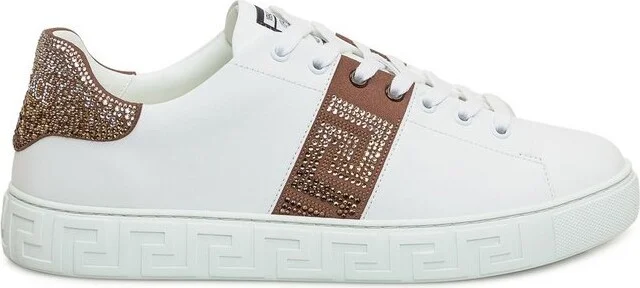 Versace Logo-Embellished Lace-Up Sneakers