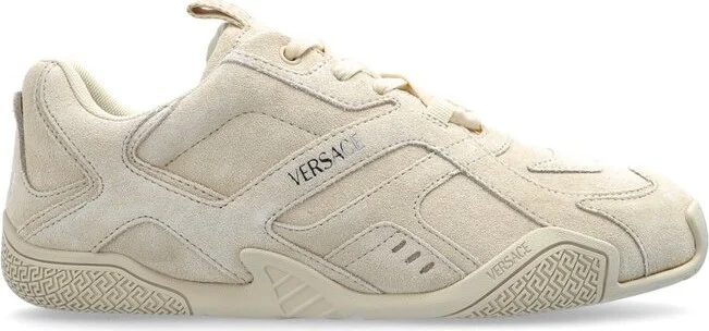 Versace Logo-Embossed Lace-Up Sneakers