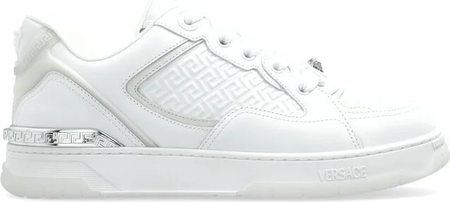 Versace Logo-Embossed Low-Top Sneakers