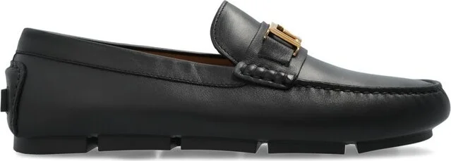 Versace Logo-Engraved Loafers