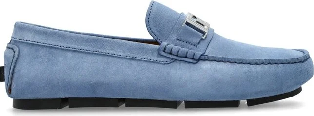 Versace Logo-Engraved Loafers