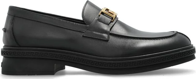 Versace Logo-Engraved Loafers