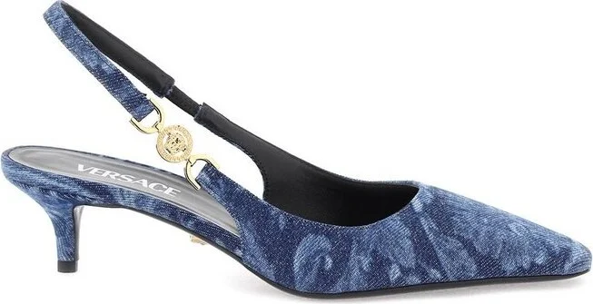 Versace Medusa 95 Barocco Slingback Pumps