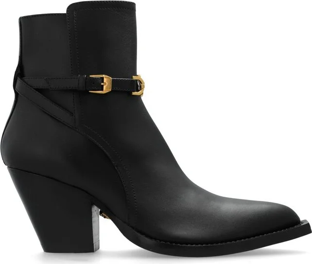 Versace Medusa '95 Pointed Toe Ankle Boots
