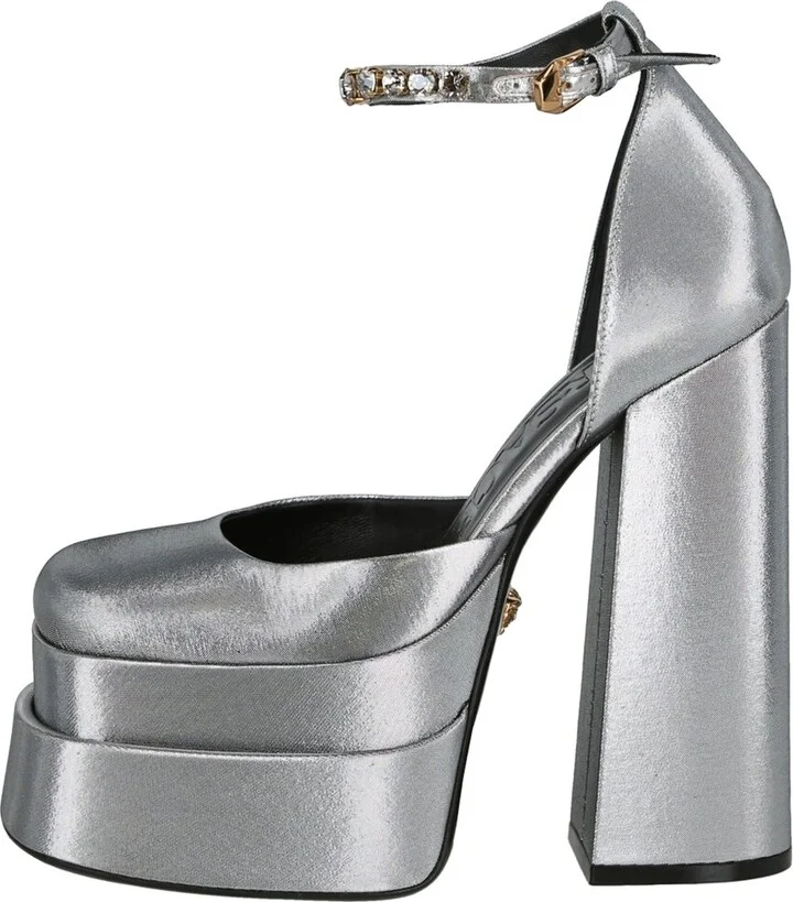 Versace Medusa Aevitas 155 Platform Leather Pump - Image 2