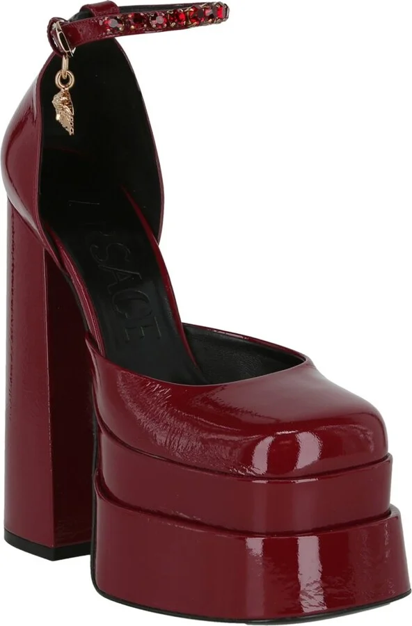 Versace Medusa Aevitas 155 Platform Leather Pump