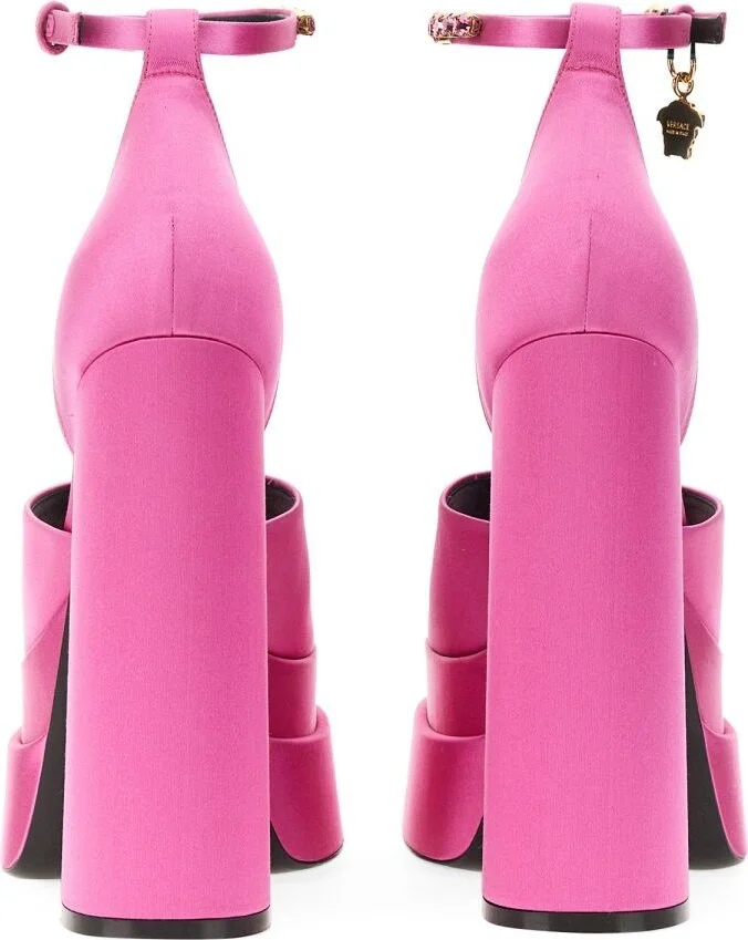 Versace Medusa Aevitas Satin Sandals - Image 2