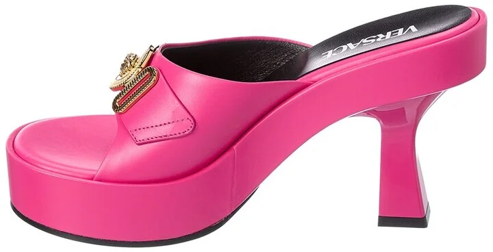 Versace Medusa Biggie Leather Sandal - Image 2
