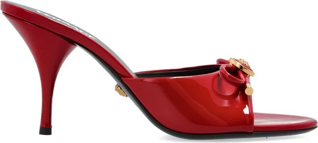 Versace Medusa Bow-Detailed Open-Toe Mules