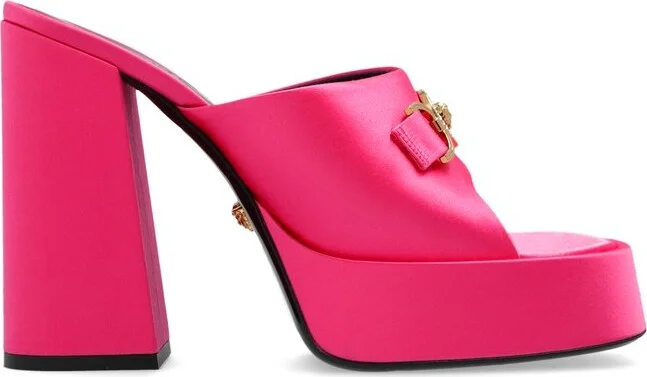 Versace Medusa Embellished Slip-On Sandals