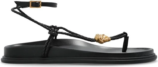 Versace Medusa Head Plaque Sandals