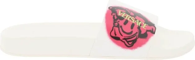 Versace Medusa Logo Printed Slides