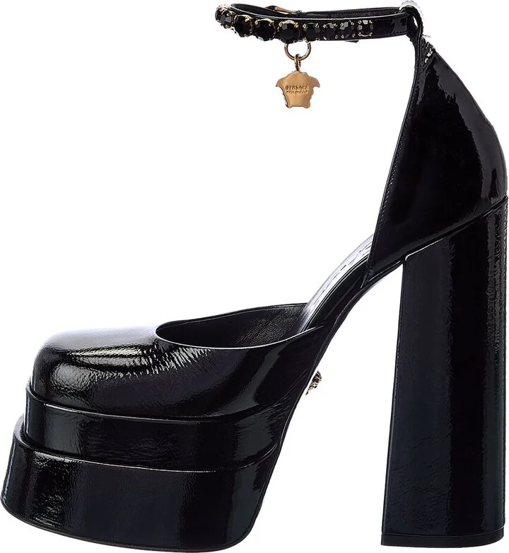 Versace Medusa Patent Platform Pump - Image 2