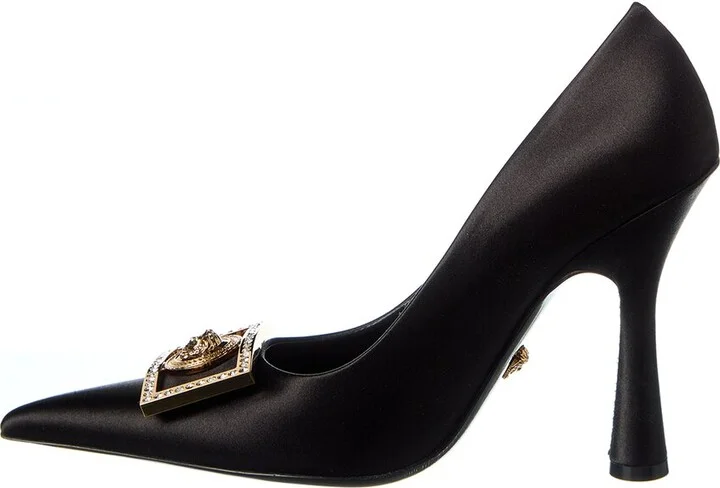 Versace Medusa Plaque Satin Pump - Image 2