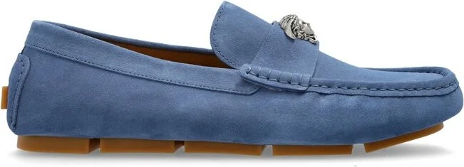 Versace Medusa Plaque Slip-On Loafers