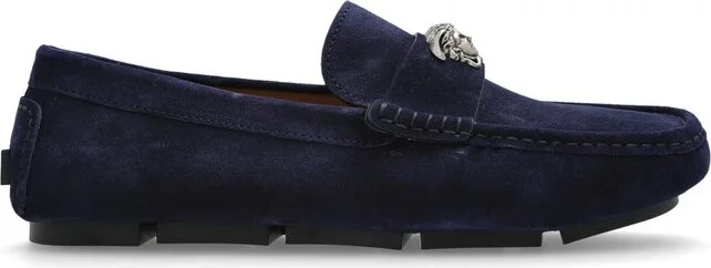 Versace Medusa Plaque Slip-On Loafers
